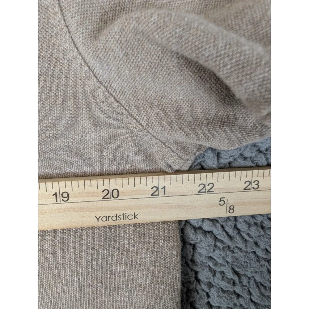 Banana Republic Mens Performance Pique Polo Shirt Brown Heather Size Large
